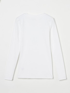 cotton knit l/s crew neck tee 詳細画像