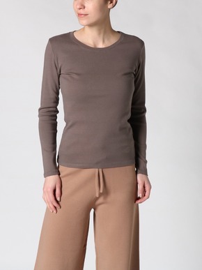 cotton knit l/s crew neck tee 詳細画像