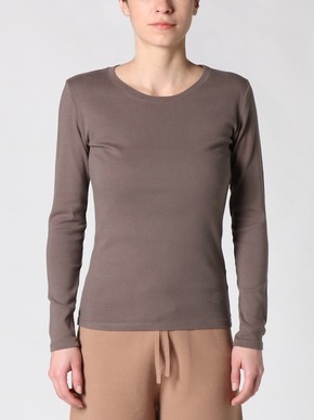cotton knit l/s crew neck tee 詳細画像