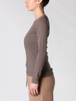 cotton knit l/s crew neck tee 詳細画像
