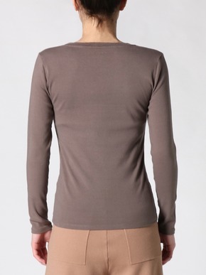 cotton knit l/s crew neck tee 詳細画像