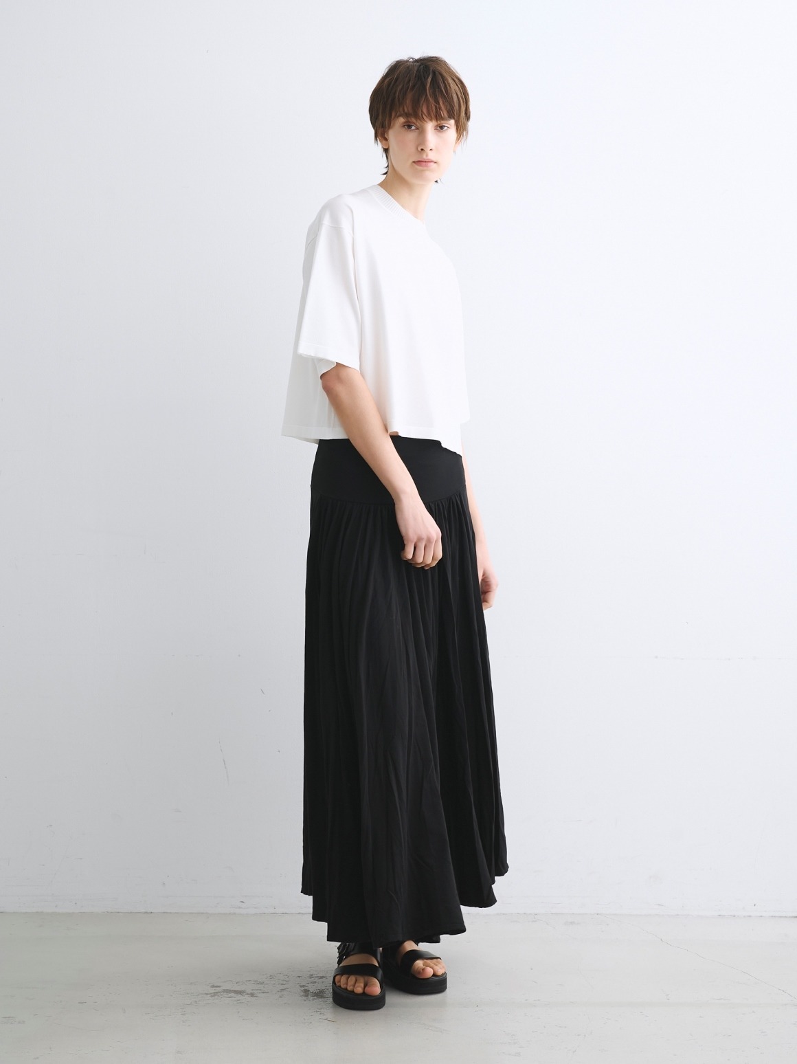 jersey colette long skirt｜スリードッツ オフィシャルオンラインショップ