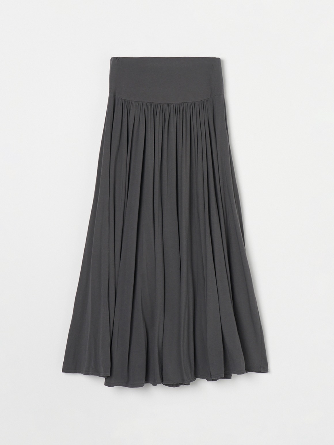 jersey colette long skirt 詳細画像 charcoal 2