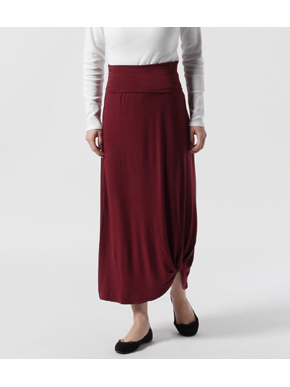 refined jersey twisted skirt 詳細画像