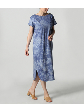 Water color long tee dress 詳細画像