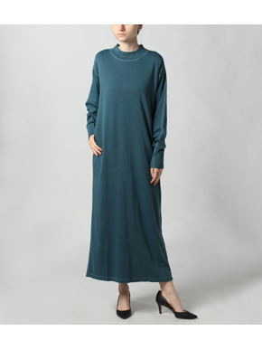 Sulfide dye mock neck dress 詳細画像