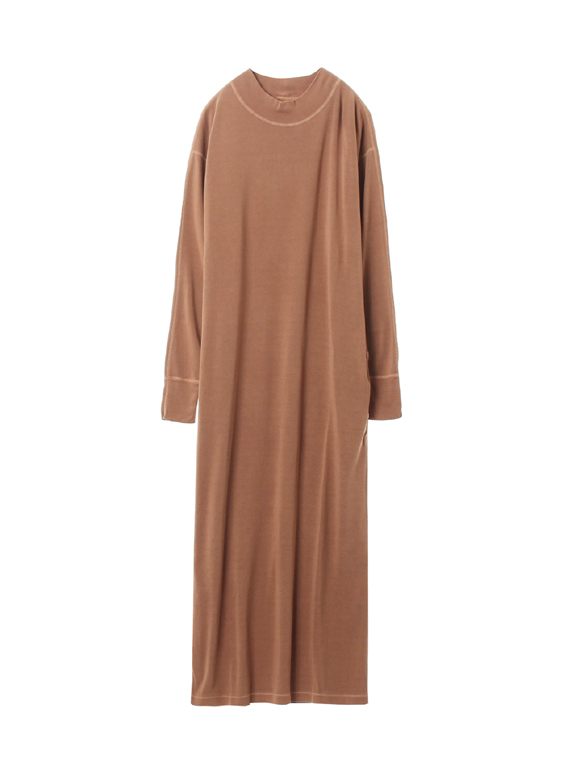 Sulfide dye mock neck dress
