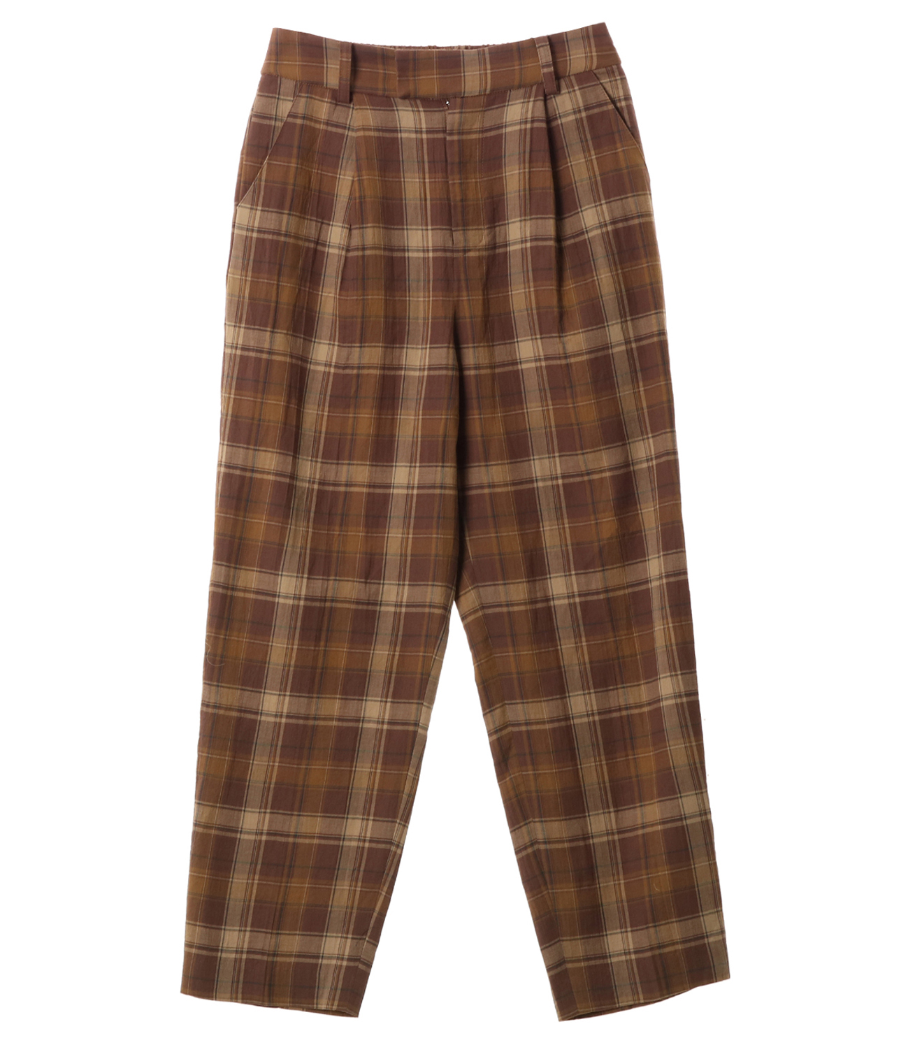 Cotton plaid pant｜スリードッツ オフィシャルオンラインショップ