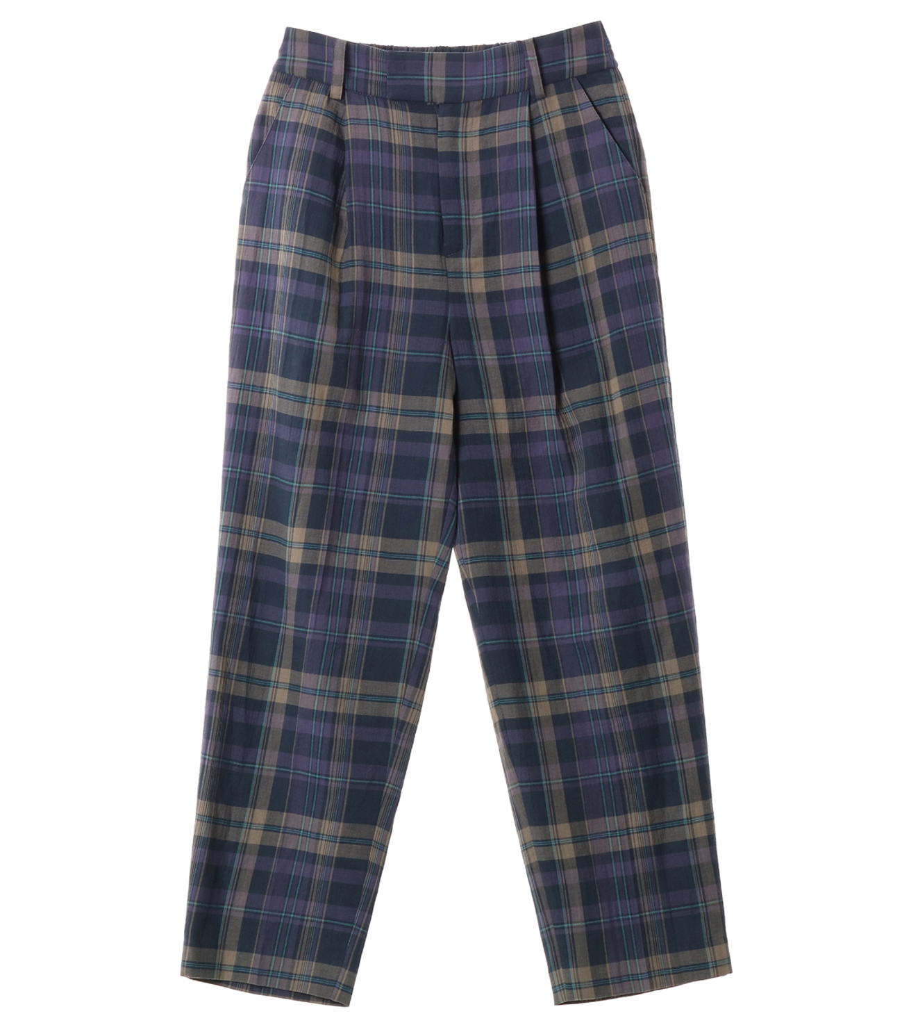 Cotton plaid pant｜スリードッツ オフィシャルオンラインショップ