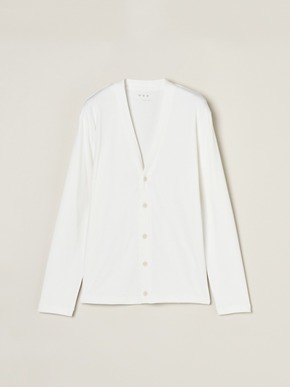 Men's brushed rib l/s cardigan 詳細画像