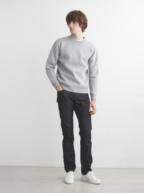 Men's dual layerd l/s crew neck 詳細画像