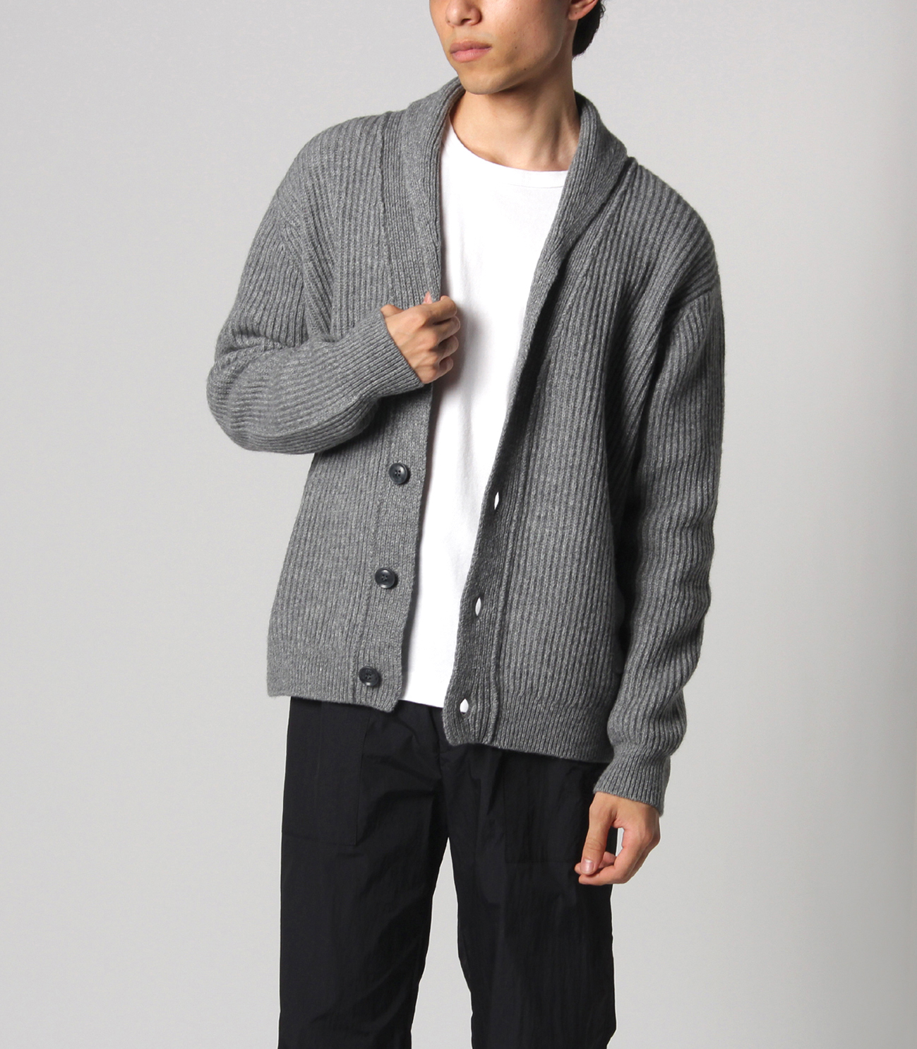 Men\u0026#039;s tasmania wool shawl cardigan 