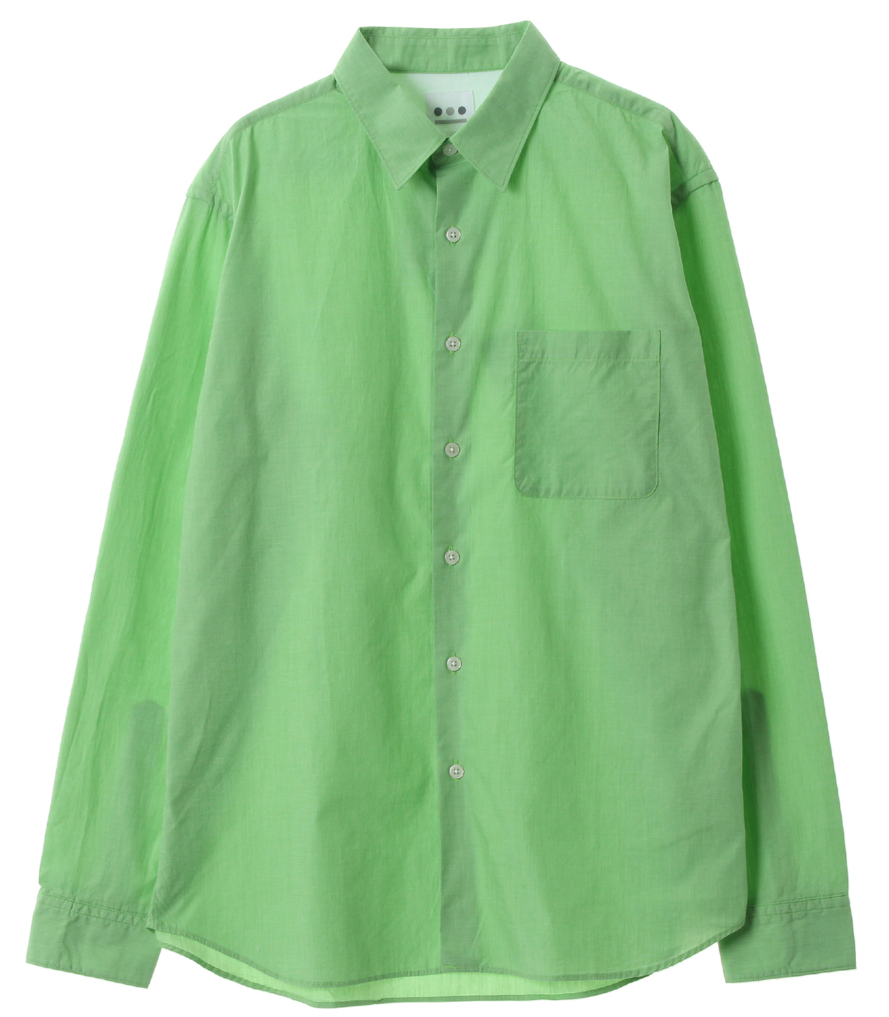 Men's chambray broad l/s shirts 詳細画像 green 1