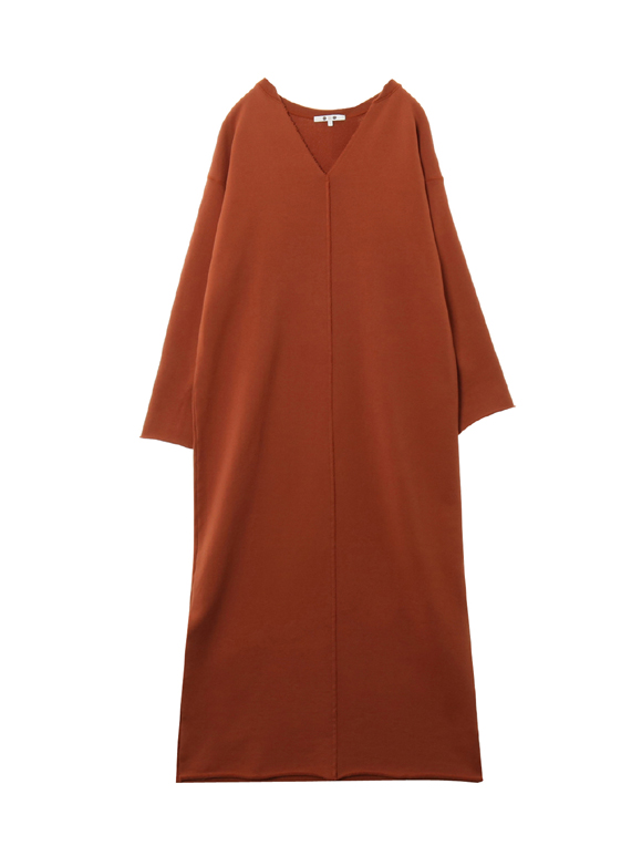 French terry l/s dress