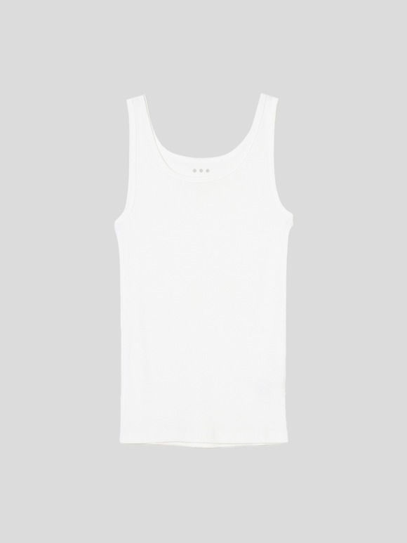 Cotton rib 2×1 tank