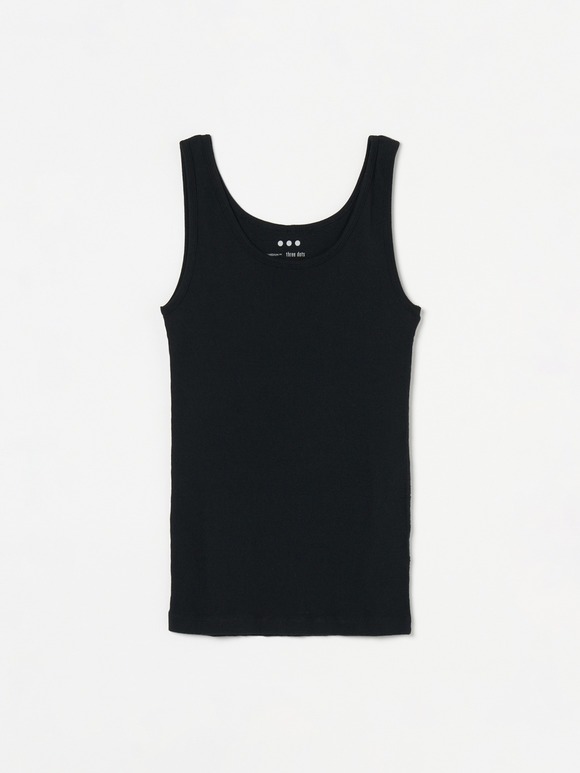 Cotton rib 2×1 tank