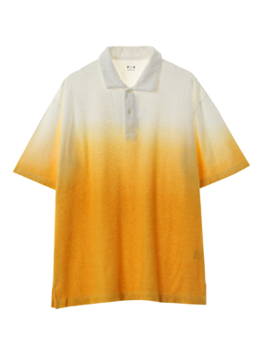 Men's dip dye s/s polo 詳細画像