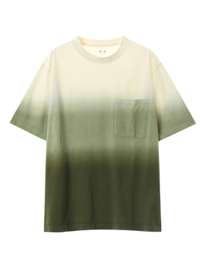 Men's gradation dye s/s pocket T 詳細画像