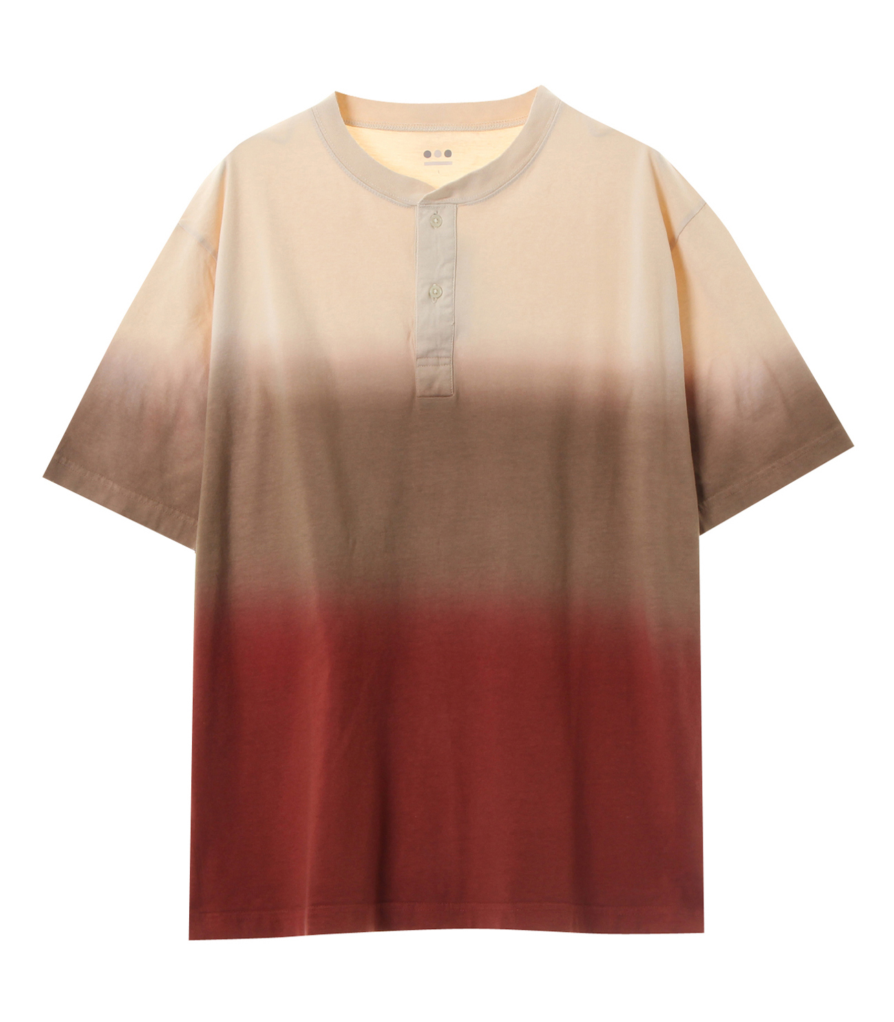 Men's gradation dye s/s henley|スリードッツ オフィシャル