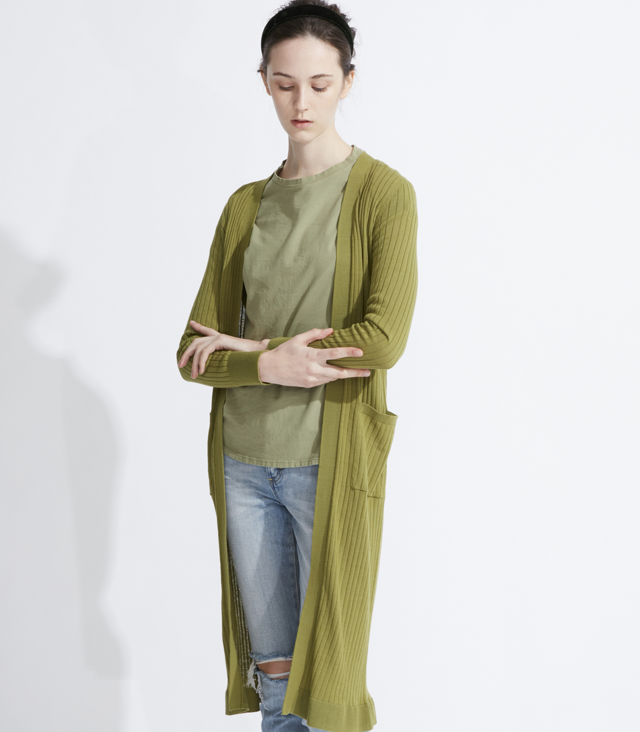 cotton long cardigan