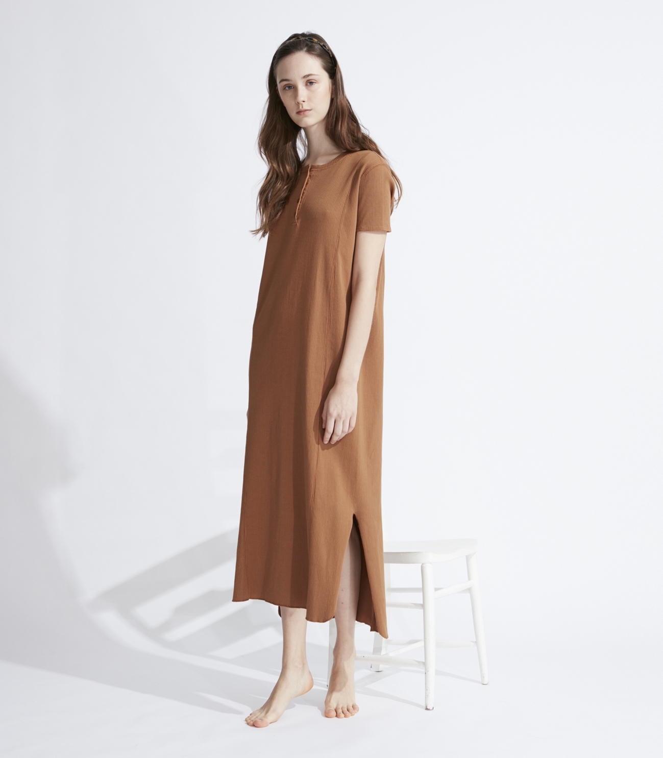 Daily＆nighty henly rib dress｜スリードッツ オフィシャルオンライン