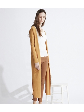 Daily＆nighty rib longcardigan 詳細画像