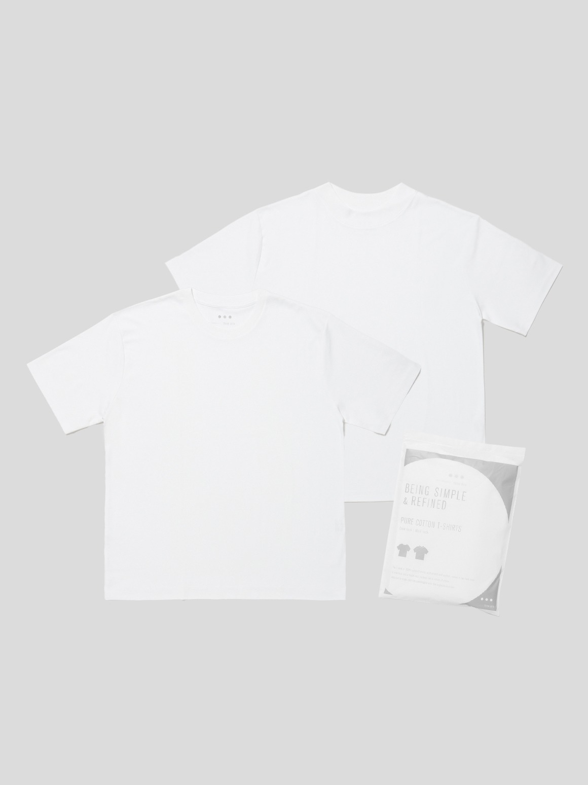 2pack tee crew tee/mock neck tee｜スリードッツ オフィシャル