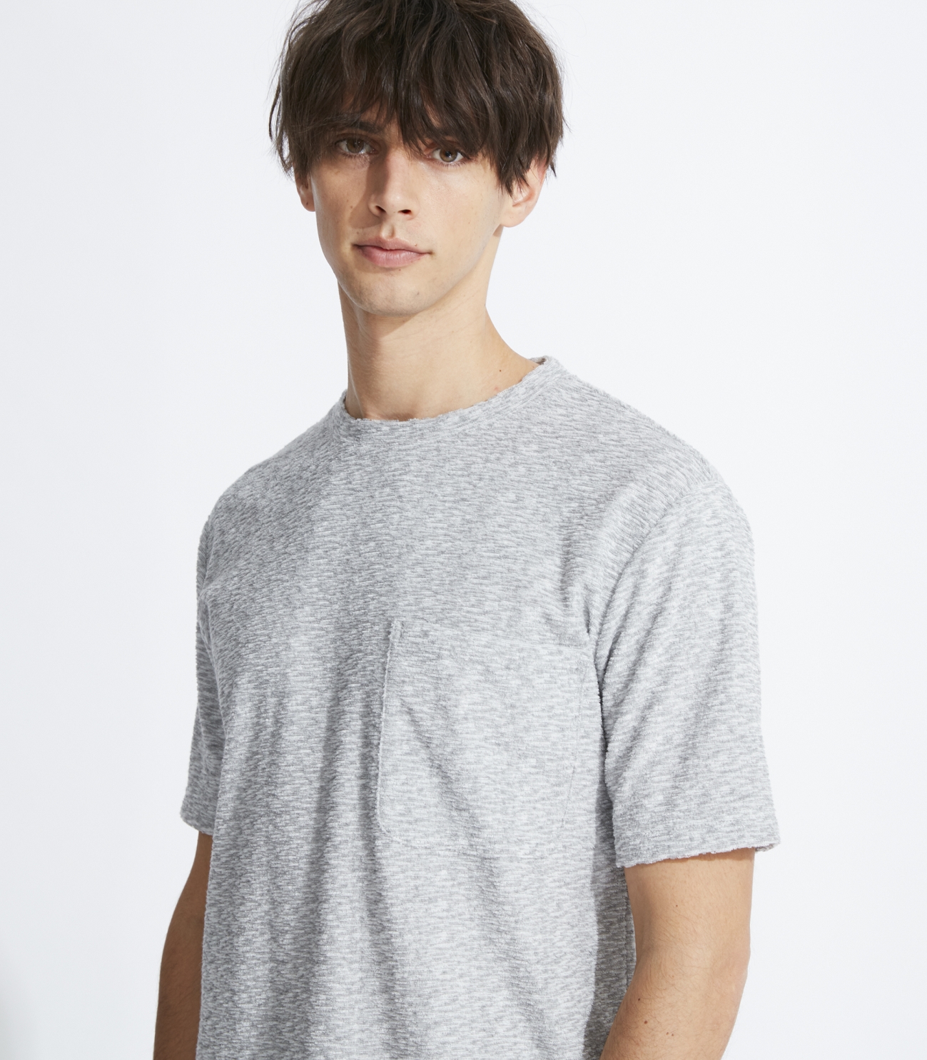 Men 039 S Jaquard Pile S S Pocket T スリードッツ オフィシャルオンラインショップ