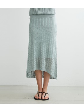 Cotton linen lace skirt 詳細画像