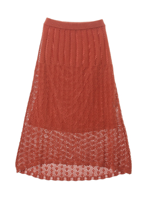 Cotton linen lace skirt 詳細画像