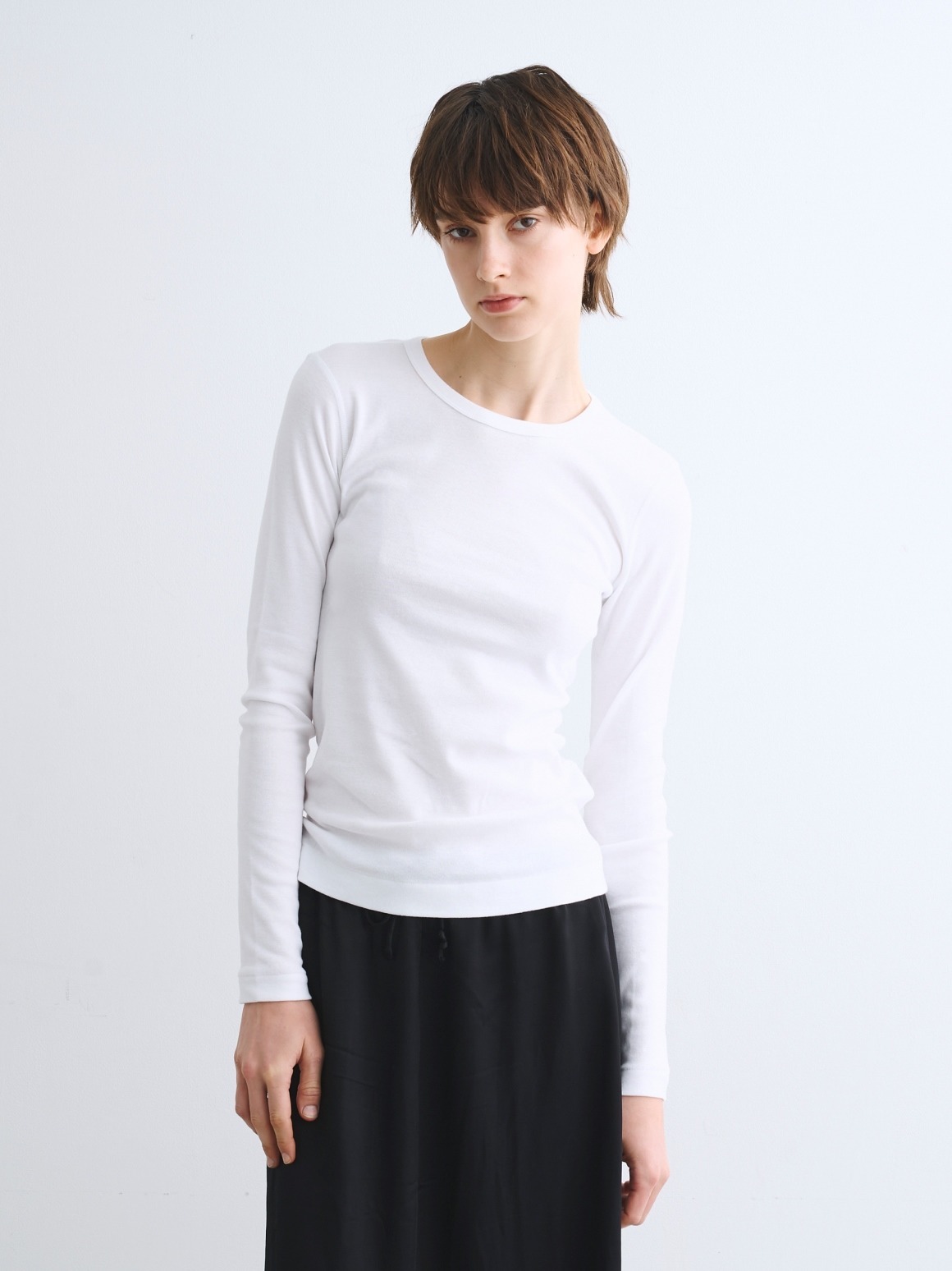 Organic cotton knits l/s alex 詳細画像 white 6