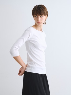 Organic cotton knit 3/4 british T ginger 詳細画像