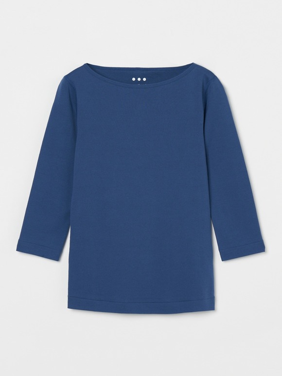 Organic cotton knit 3/4 british T ginger