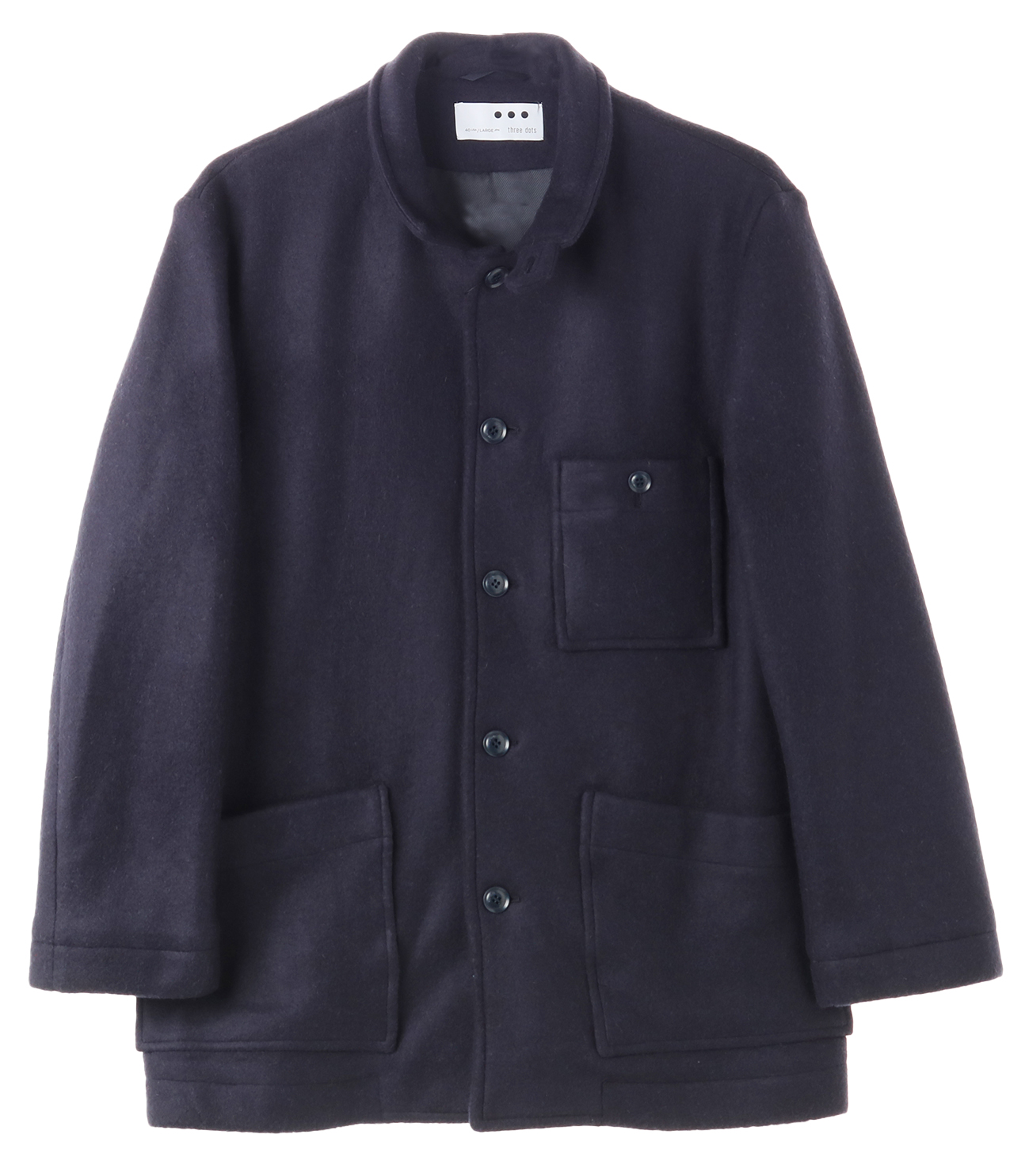 Men's brushedpile comfort jacket 詳細画像 navy 1