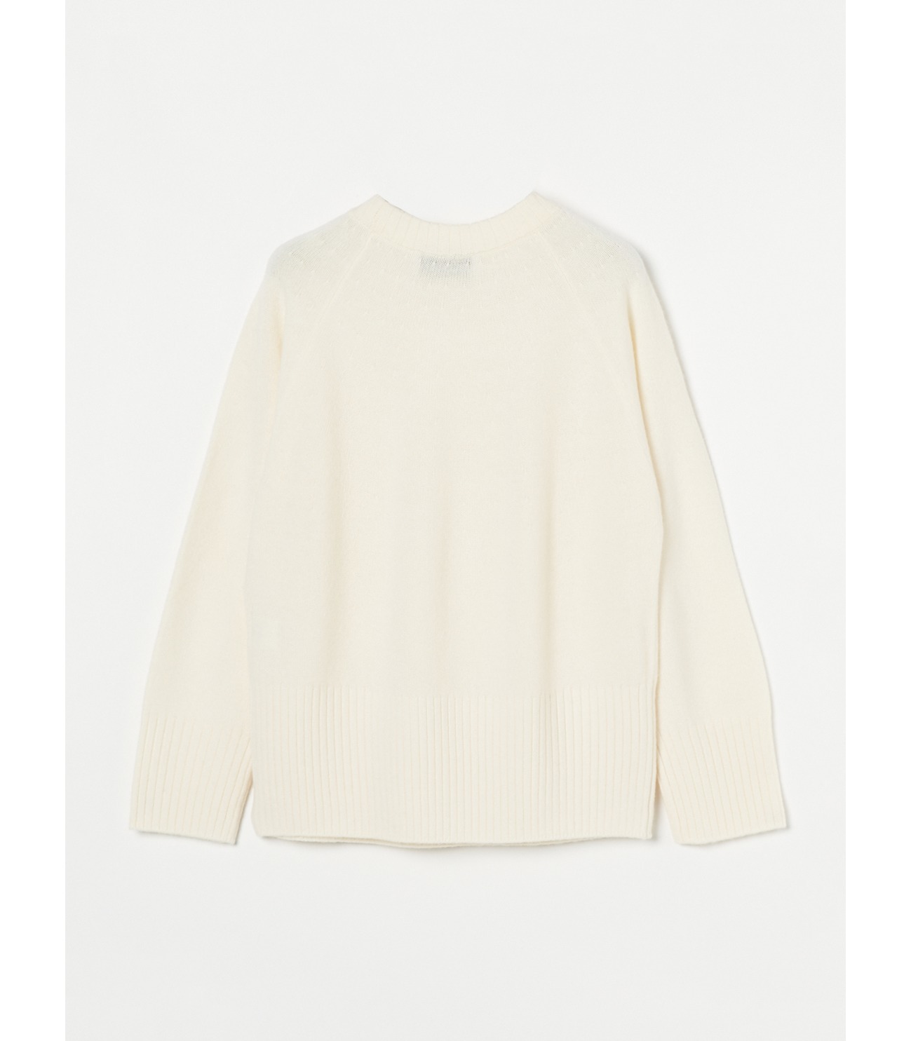 Washable wool cashmere l/s top 詳細画像 white 7