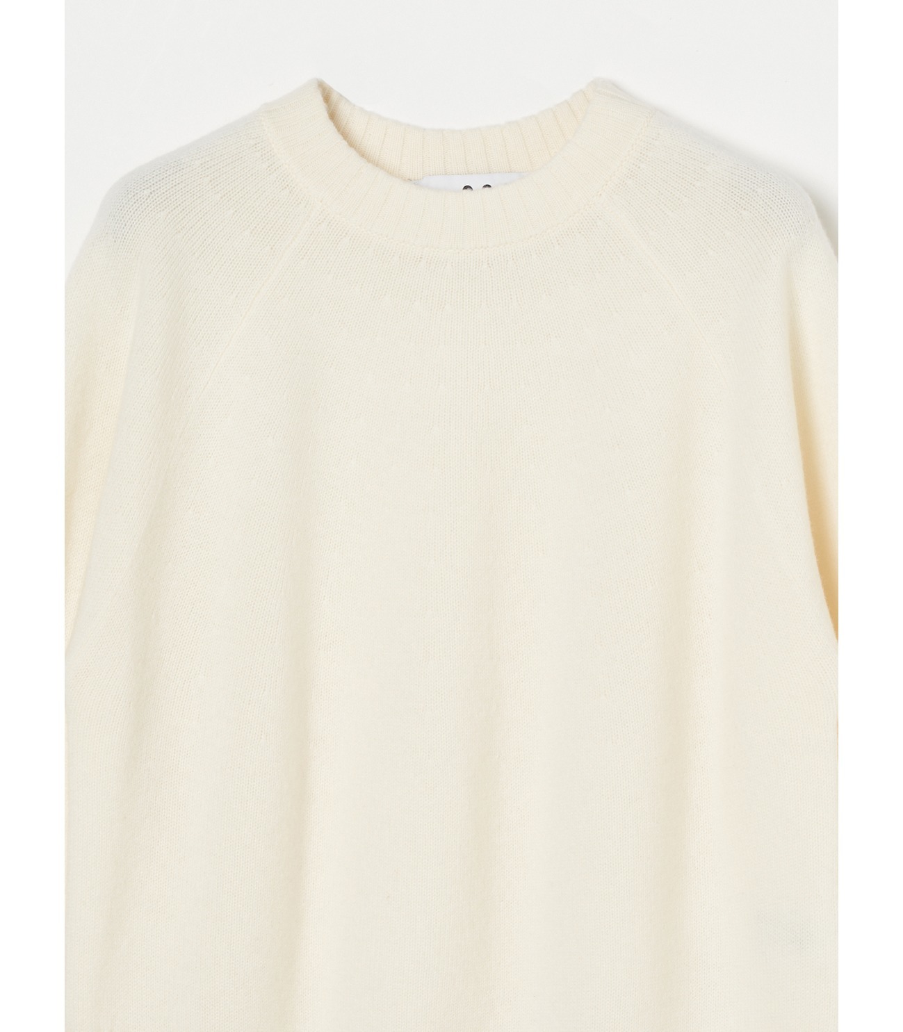 Washable wool cashmere l/s top 詳細画像 white 8