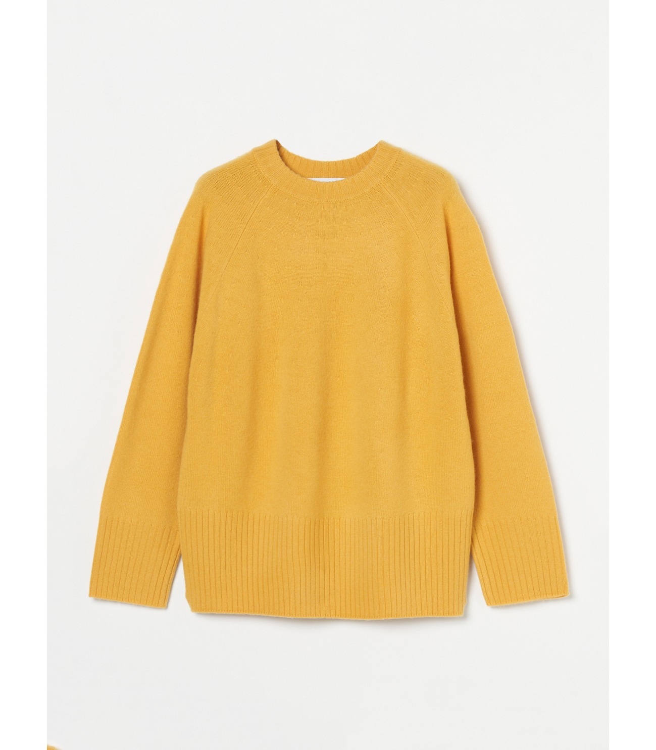 Washable wool cashmere l/s top 詳細画像 yellow 1