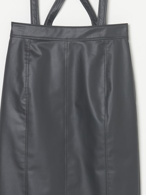 Fake leather jumper skirts 詳細画像