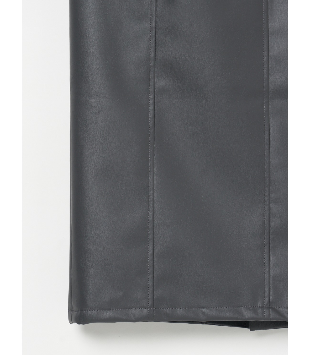 Fake leather jumper skirts 詳細画像 charcoal black 13