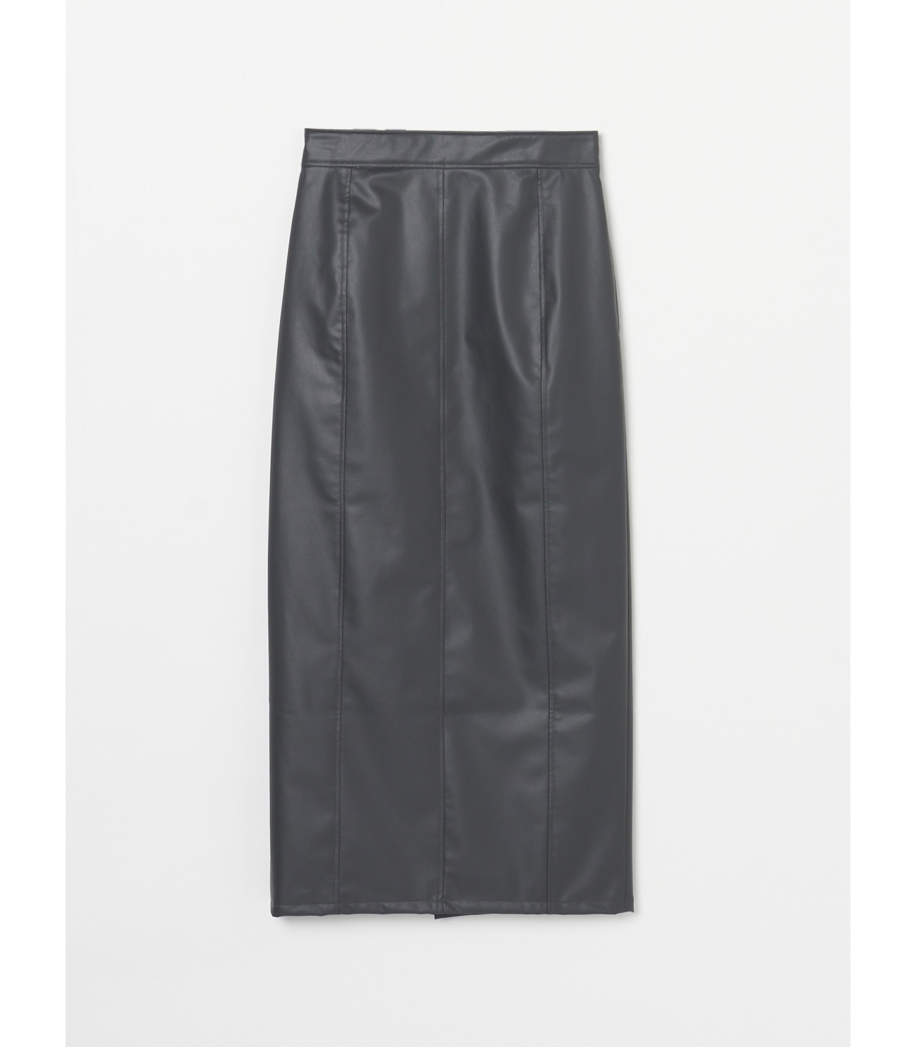 Fake leather jumper skirts 詳細画像 charcoal black 9