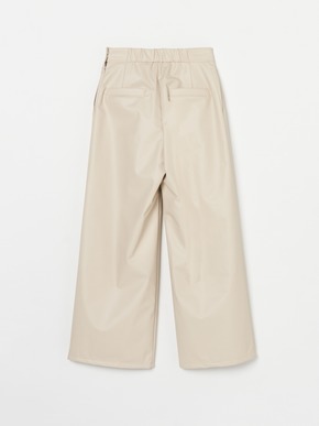 Fake leather wide pant 詳細画像
