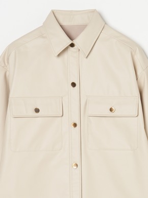 Fake leather shirt 詳細画像