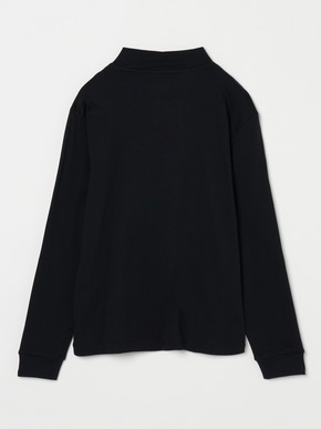 Men's brushed rib l/s mock neck 詳細画像