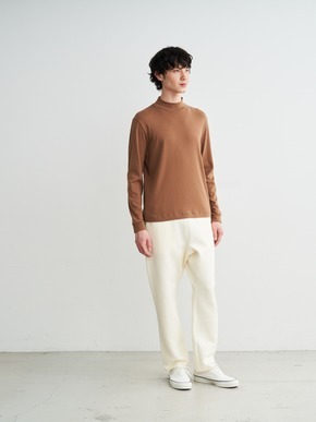 Men's brushed rib l/s mock neck 詳細画像