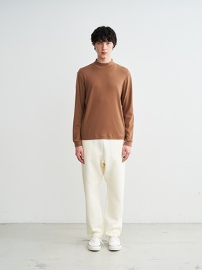 Men's brushed rib l/s mock neck 詳細画像