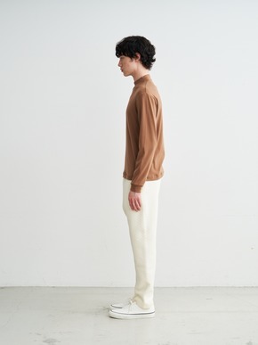 Men's brushed rib l/s mock neck 詳細画像