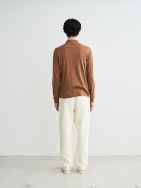 Men's brushed rib l/s mock neck 詳細画像