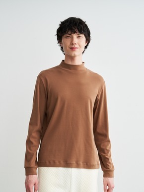 Men's brushed rib l/s mock neck 詳細画像