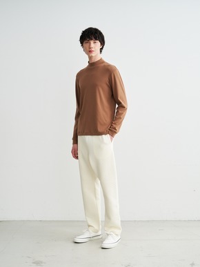 Men's brushed rib l/s mock neck 詳細画像