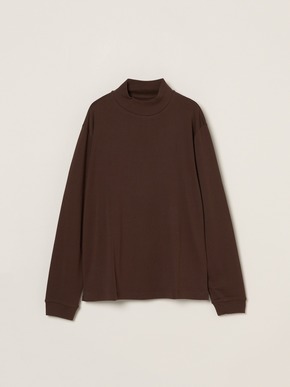 Men's brushed rib l/s mock neck 詳細画像